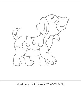 dog coloring page and animal outline design for those who love puppy