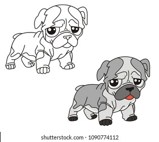 Dog coloring page for kids