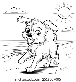 Dog coloring pages for kids