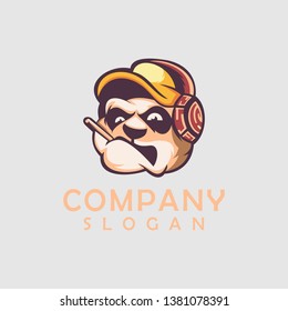 dog colour abstrack logo design