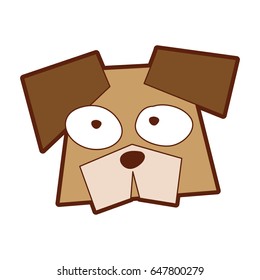 dog comic character icon