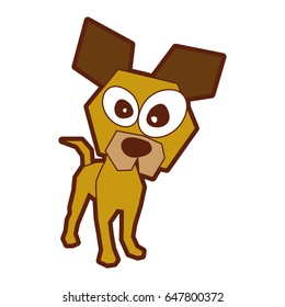 dog comic character icon