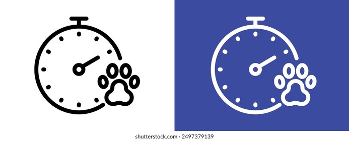 Dog competition icon logo sign set vector outline
