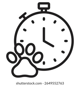 Ilustración vectorial de icono de competición de perro signo aislado