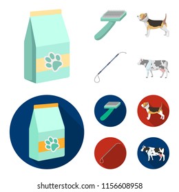 Dog, cow, cattle, pet .Vet Clinic set collection icons in cartoon,flat style vector symbol stock illustration web.