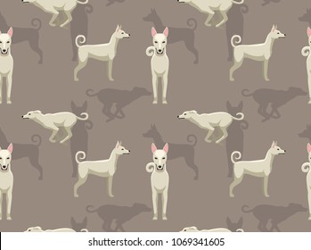 Dog Cretan Hound Background Seamless Wallpaper