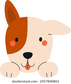 Perro lindo animal Ilustración vectorial