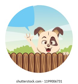 Dog cute cartoon