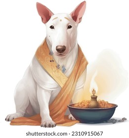 dog, cute costume,Ed-Al-Ada, the Feast of Sacrifice