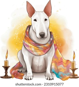 dog, cute costume,Ed-Al-Ada, the Feast of Sacrifice