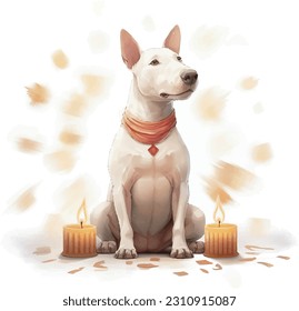 dog, cute costume,Ed-Al-Ada, the Feast of Sacrifice