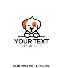 Dog Cute Front Of Designs Logo