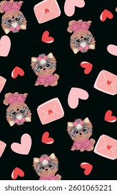 DOG CUTE LOVE HEART PRETTY BEAUTY