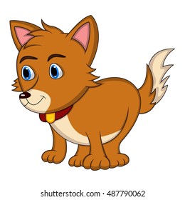 Dog - Cute Puppy Cartoon Vector Illustration