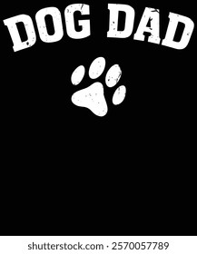 Dog dad graphic design one