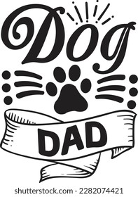 Dog Dad svg ,dog design, dog Svg design