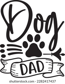 Dog Dad svg ,dog design, dog Svg design