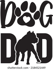 Dog Dad Dog Svg Vector File svg