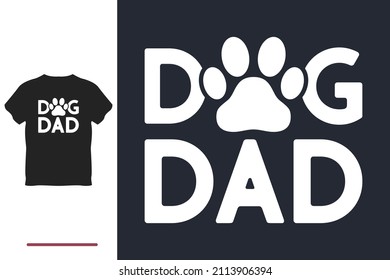 Dog dad t shirt design