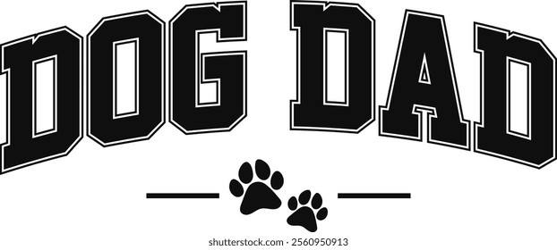 Dog Dad T-shirt Design, Dog Shirt, Pet Design, Animal, Dog Shirt