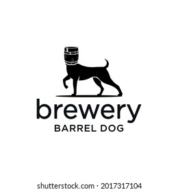 dog design with brewery head