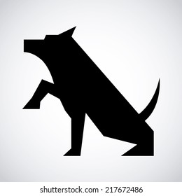 dog design icon ,vector illustration
