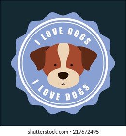 dog design icon ,vector illustration