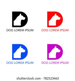 dog design for logo illustration