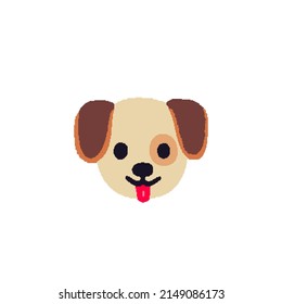 Diseño de perros en forma de arte de píxeles, ilustración vectorial de píxeles de perro.