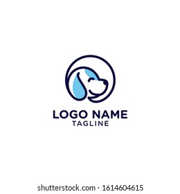 Dog design vector for logo template