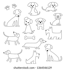 dog digital stamps