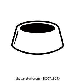 dog dish icon vector