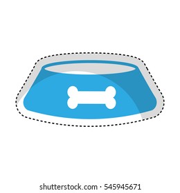 dog dish isolated icon vector illustration design