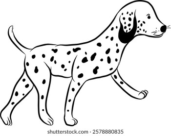 
Dog. Domestic animal. Hand drawn vector isolated illustration doodle. 