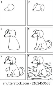 1,152 Easy Dog Drawings Images, Stock Photos & Vectors | Shutterstock