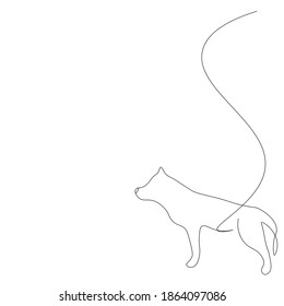  Dibujo de perro en fondo blanco, ilustración vectorial