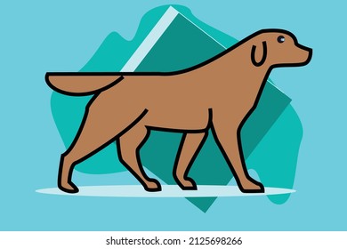 Dog drawing vector art animal