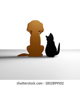 Perro dibujado y esculpido 3D