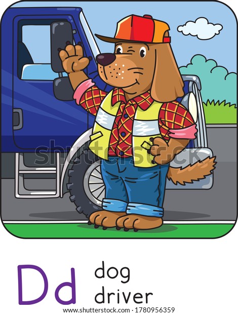 Dog driver\
Animals and professions ABC. Alphabet\
D