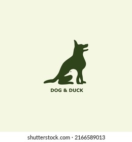 Dog and Duck simple and unique logo design