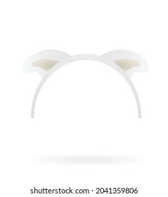 Dog ears mask. vector illustration