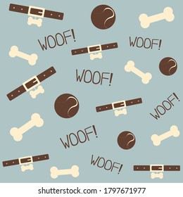 Dog elements pattern. Dog icon