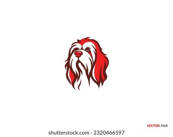 DOG  emblem design on white background,  Pet Supply Store. Pet Photography logo. Petcare Company logo icon, Healthy care pet icon, Pet Animal Silhouettes logo