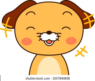 Dog expression laugh