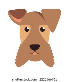Dog face Animal icon. Vector illustration