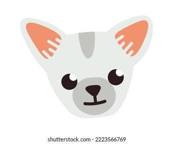 Dog face Animal icon. Vector illustration