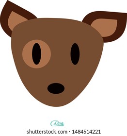 Dog face. It is based on my own dog. You can change its colors if you need it to have a certain croma, you can add a few details too.