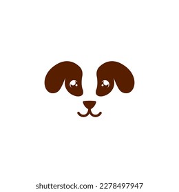 Dog face with black and brown face.