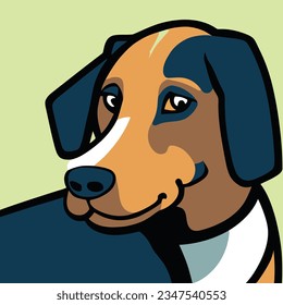Dibujo artístico simple vectorial coloreado con dibujos animados