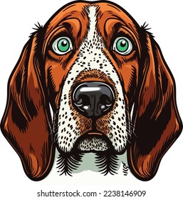 Dog Face Close Up Portrait illustration 16